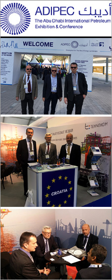 Tehnokom representatives at the Abu Dhabi International Petroleum Exhibition & Conference